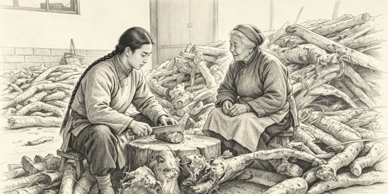 赵家葛坊-冬至前葛粉加工.png